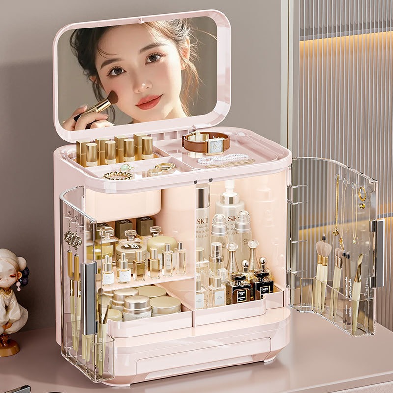 Luxury High End Skincare - 화장품 수납함, 거울, 고급스러운 느낌, 가벼운