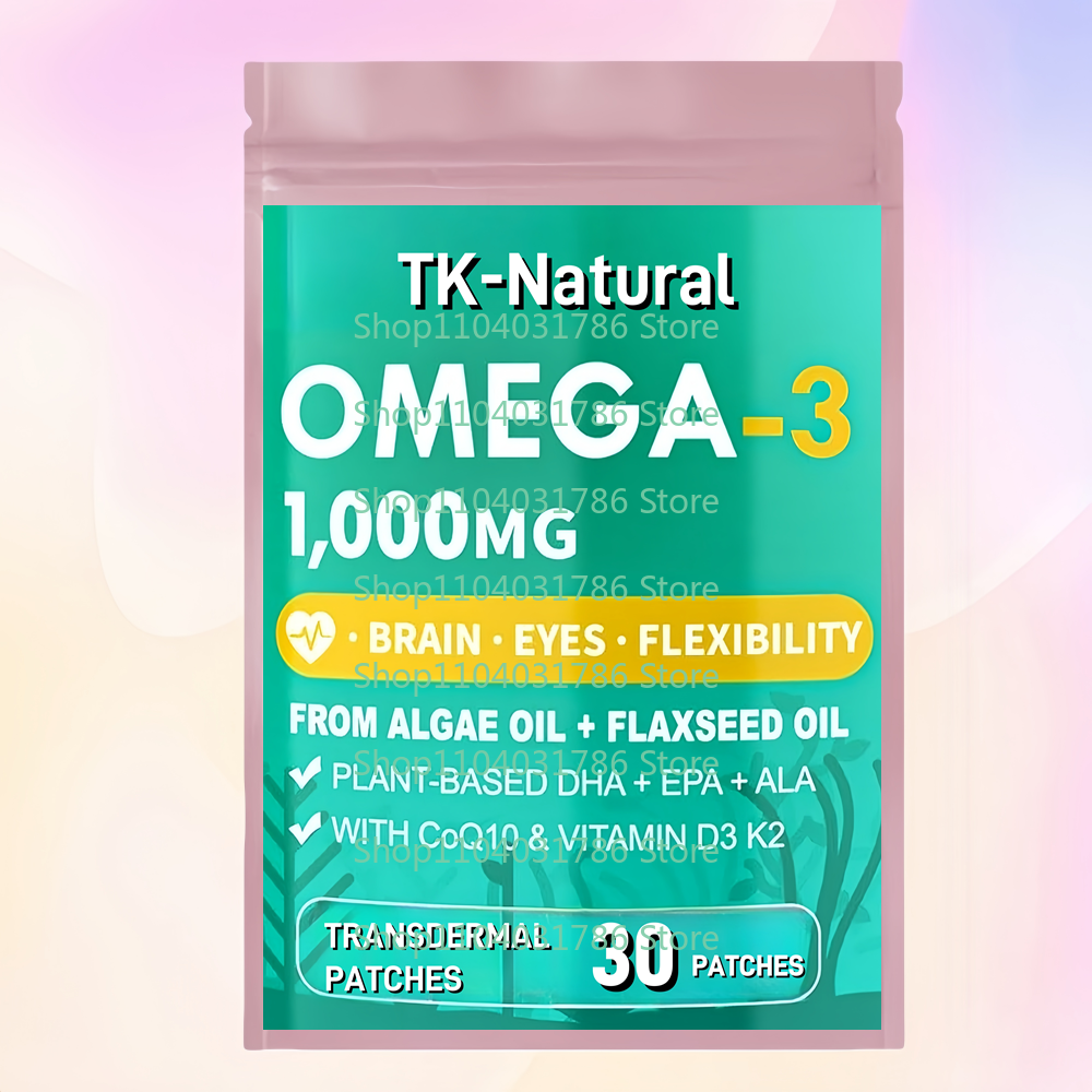 Coq10 Patch Eye - 30개 패치형 오메가3 경피 패치 (비타민