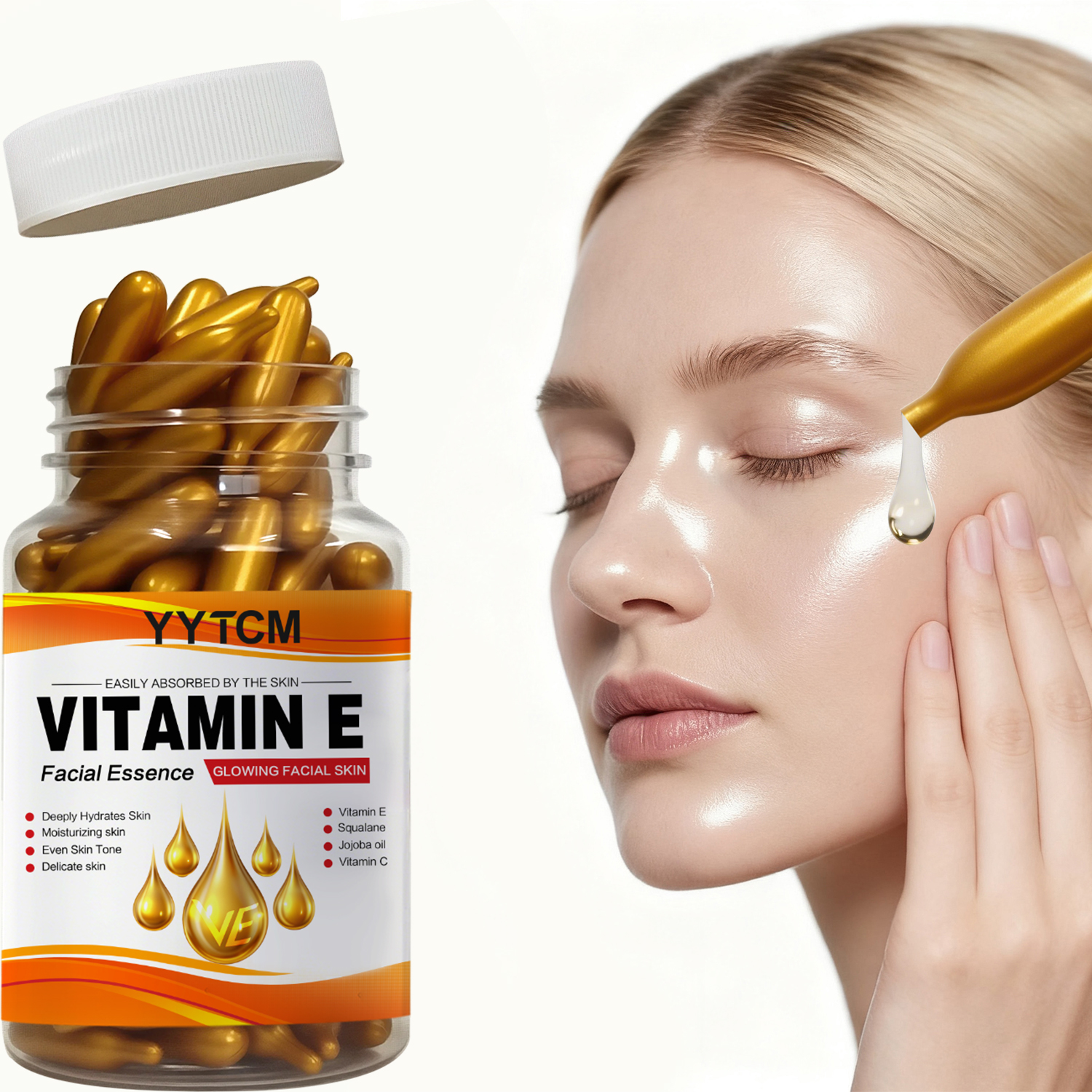 Exosome Serum Ampoule - 비타민 E 딥 모이스춰라이징 캡슐 에센스,