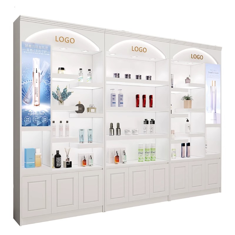 Luxury High End Skincare - 모던 럭셔리 스킨케어 제품 진열장 미니멀리스트