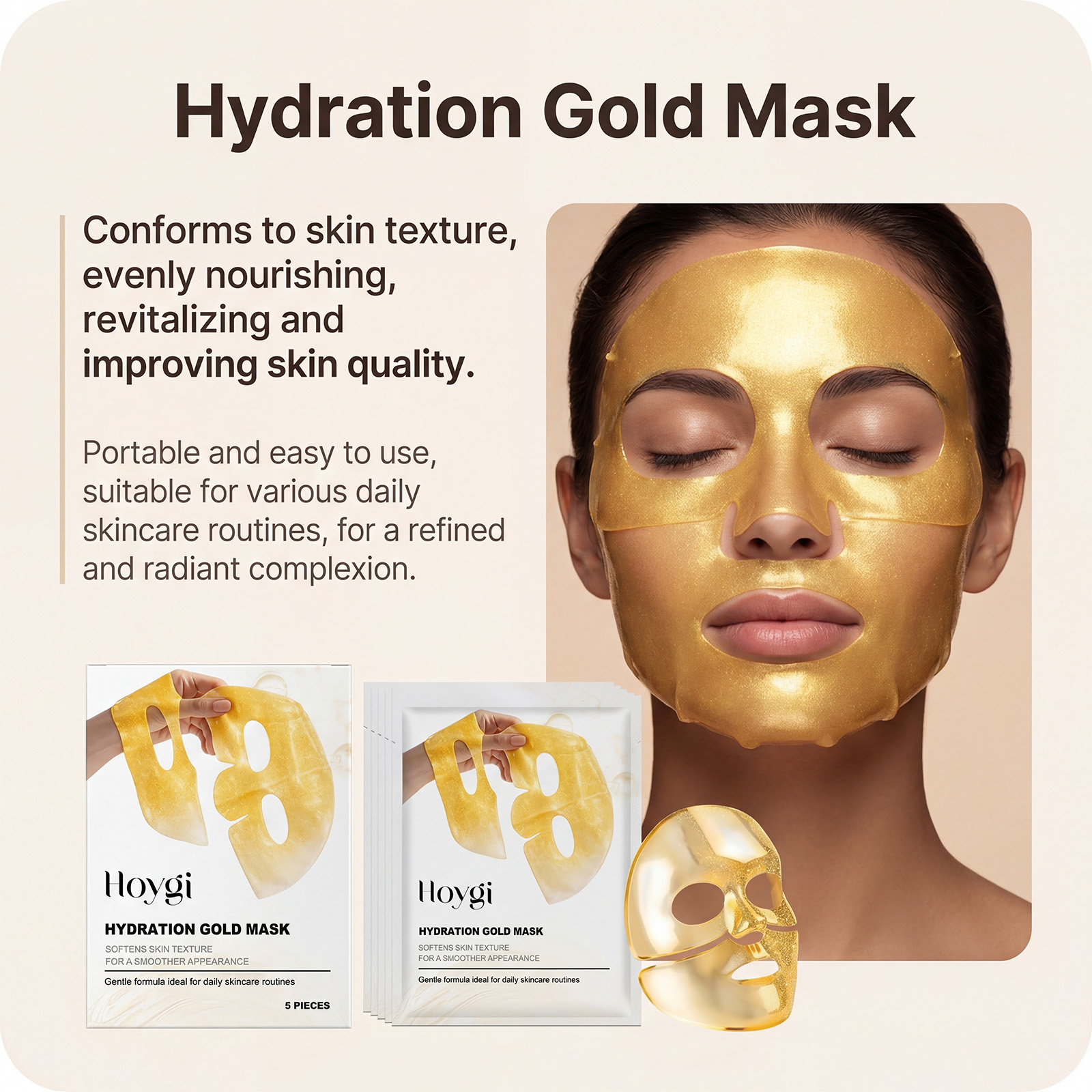 24K 골드 페이스 마스크 나이아신아마이드 가수분해 콜 - Luxury Skincare Treatments 리뷰 및 가격
