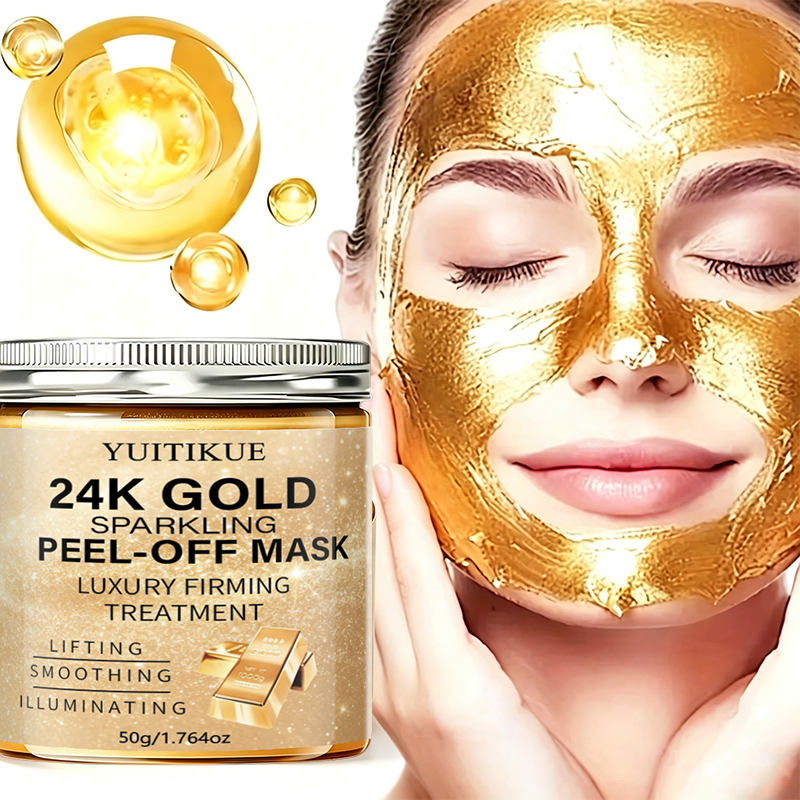24K 골드 스파클링 필오프 페이스 마스크 럭셔리 퍼밍 - Luxury Skincare Treatments 리뷰 및 가격
