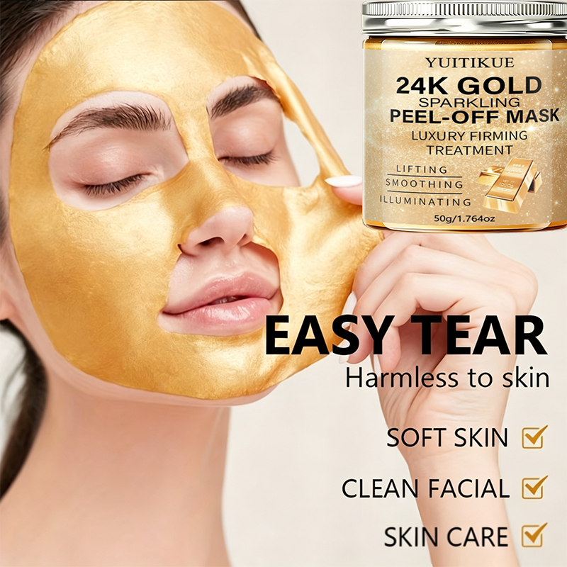24K 골드 스파클링 필오프 페이스 마스크 럭셔리 퍼밍 - Luxury Skincare Treatments 리뷰 및 가격