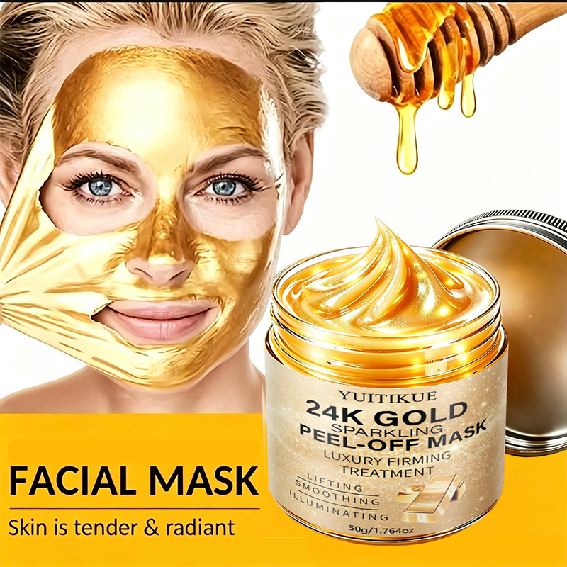 24K 골드 스파클링 필오프 페이스 마스크 럭셔리 퍼밍 - Luxury Skincare Treatments 리뷰 및 가격