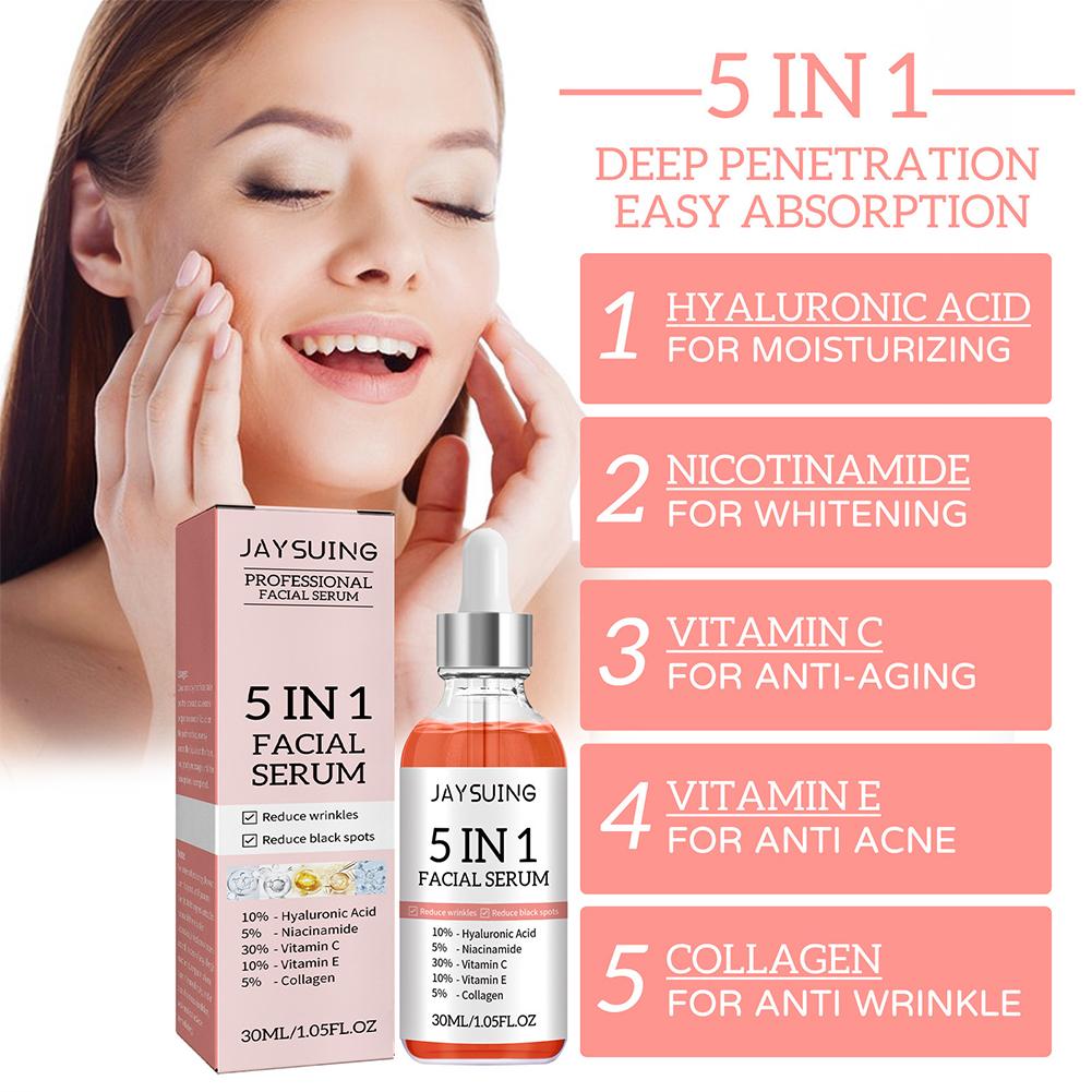 5 in 1 페이스 세럼 비타민 C 보습 미백 주름 개 - Exosome Serum Ampoule 리뷰 및 가격