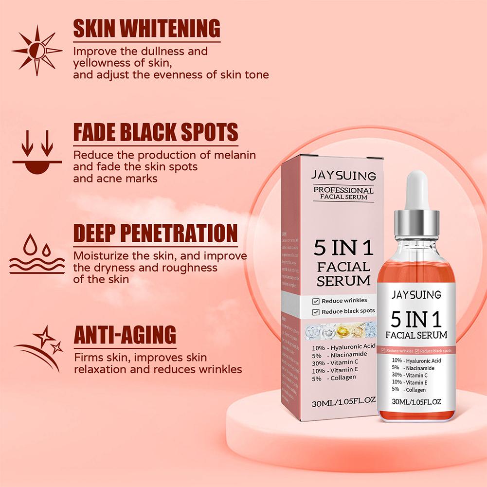 5 in 1 페이스 세럼 비타민 C 보습 미백 주름 개 - Exosome Serum Ampoule 리뷰 및 가격