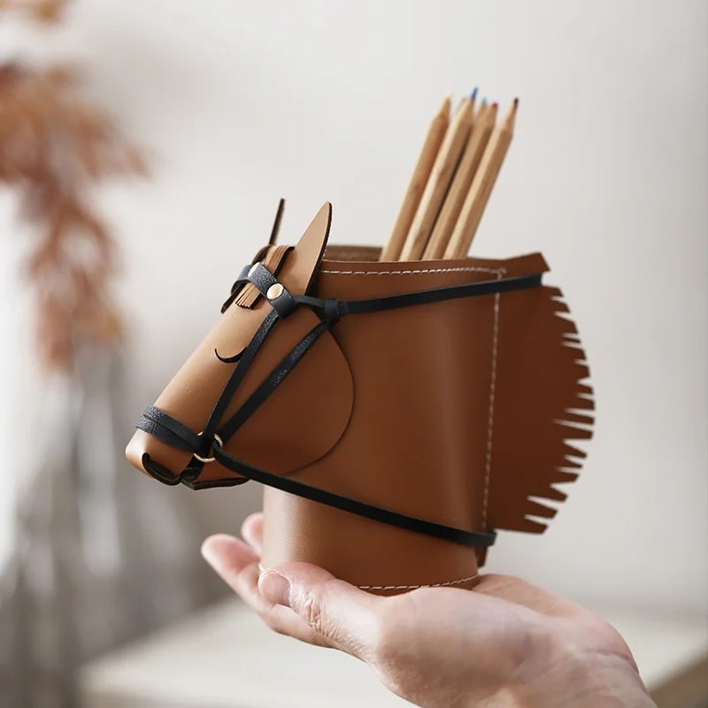 고급 가죽 말머리 모양 수납함 – 거실이나 서재를 위한 - Luxury Skincare Accessories 리뷰 및 가격